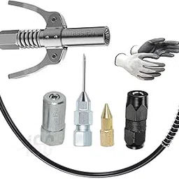 ISC Grease Gun Coupler, 4Pc Grease Gun Adaptor, 18-Inch Pipe, Manual Dispenser (Pack of 7)-picture-11