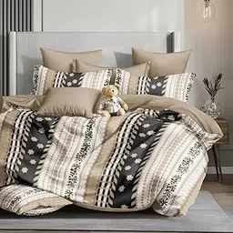 Utopia Bedding Luxury AC Comforter Made of Microfiber 200 GSM Duvet for Double Bed/Quilt Blanket Lightweight for All Weather - Floral Print - 220x240 cm-image-73