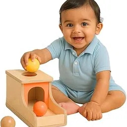 Brainytots Montessori Object Permanence Box with 3 Balls | Wooden Toy for Toddlers | Develops Coordination & Cognitive Skills | Eco-Friendly Learning Toy-picture-56