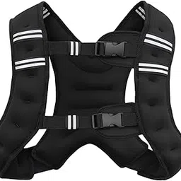 SECRET DESIRE Creations Weighted Vest Iron Sand Fitness Weighted Jacket for Running Calisthenics Gym Black 8LB-image-84