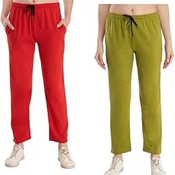 indiweaves Women's Winter Wear Fleece Warm Solid Lower Track Pants (Pack of 1)-picture-34
