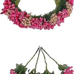 niavaa Juda Gajra Bun Hair Flower Gajra for Wedding and Parties Use for Women WHITE color pack of 1-picture-50