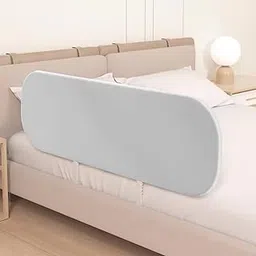 Reelyo Bed Guard, Baby Bed Fence, Folding Bed Guard, Baby Cushion, High Type, Bed Fence, Baby Bed Guard, Foldable, Portable, Fall Prevention (Gray)-picture-41