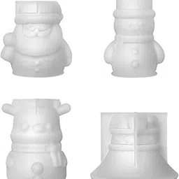 SECRET DESIRE Candle Mould Ornaments Reusable DIY Supplies Candle Resin Mould for Home Santa Claus-picture-35
