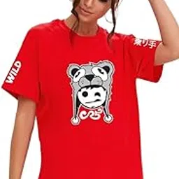 sunwani galleries Women's Cotton Blend Oversized T-Shirt, Relaxed Fit, Casual Wear-picture-12