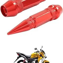 LOVMOTO Universal 2PC Spiked Aluminum Stem Valve Caps Dustproof Tire Wheel Stem Caps for Cars,SUVs,Trucks Bicycles and Motorcycles Comfortable with CB Tw-ist-er-picture-15