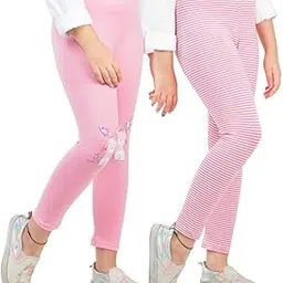 real basics Girls Cotton Printed Non-Transparent Regular Fit Ankle Length Leggings-picture-26