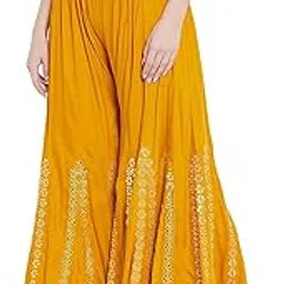 srisaras Women Regular Fit Palazzo-picture-25
