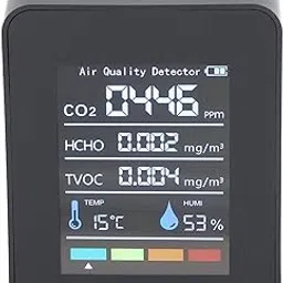 Ubervia Indoor Air Quality Meters - Air Quality Monitor ABS Carbon Dioxide Detector for Agriculture-picture-51