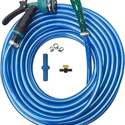 Anshi 10 Meter 7 Mode Spray and Metallic Blue Colour Multipurpose Hose Pipe With Accessories (Color May Vary) With 6 Month Warranty on Pipe-picture-17