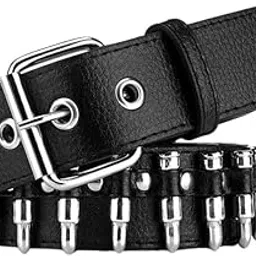 fulaida Unisex Punk Rivet Belt with Bullet Detailing for Jeans and Statement Outfits-picture-52