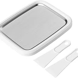 Bothyi Mini Ice Cream Plate Maker Frozen Yoghurt Plate Summer Sweet Roller Pan for Family Gathering Housewarming Soft Ice Cream, white-picture-35