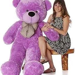 BHAGWATI SOFT TOY Purple Teddy Bear Plush Stuffed Animals Soft Toys, Huggable Teddy Bear, Birthday Gift for Boys, Girls, Wife, Girlfriend, Women, Kids Valentine's Christmas Gift (2 Feet, Purple)-picture-13