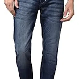 cantabil Men Blue Cotton Regular Fit Casual Jeans (P_MDNM00226_DARKMERCERISED)-picture-19