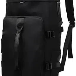 firstdemand Gym Sports Bag Travel Duffel Tote Lightweight Backpack Carry on Luggage Bags with Shoes Compartment Adjustable Strap Yoga Swimming Waterproof Dance Bag Weekend Black-picture-25