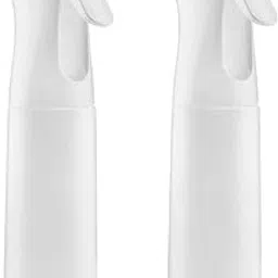 JAMUNESH ENTERPRISE Continuous Mist Spray Bottle 300ml Empty Ultra Fine Plastic Water Mist Sprayer – For Hairstyling, Cleaning, Salons, Plants, Essential Oil Scents & More (2 Pcs White)-picture-13