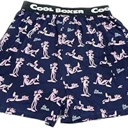 la lingerie Cartoon Printed Boxers for Men, Cool Menswear Boxer, Comfortable Boxer Shorts for Mens, Lightweight Everyday Cotton Boxers with Soft Elastic Waistband-Blue-picture-35