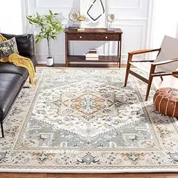 ELFIN RUGS Embossed Carved Handmade Lutina Export Quality Tuffted Pure Woollen Thick Geometrical Carpet for Living Room Bedroom Size 4 x 6 feet (120X180 Cm Multi-picture-17