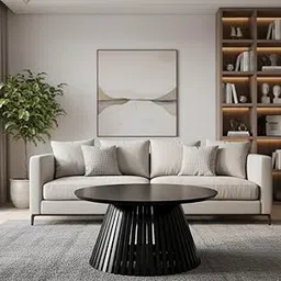 Black Round Coffe Table-picture-22