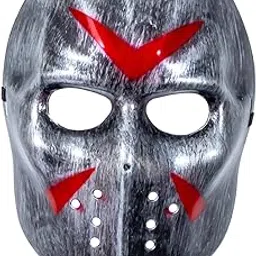 calandis Hockey Mask Scary Movie Theme Accessories For Carnival Halloween Men Silver | Masks & Eye Masks | Accessories | Costumes, Reenactment, Theater | Clothing, Shoes & Accessories-picture-27