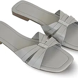 kalbellia Heel Flip Flops Casual Slippers For Girls Women | Comfortable cushioned Chappal-picture-38