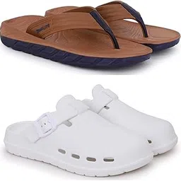pampy angel Combo Pack of 2 Slipper/Flip Flops/Slides/Clogs/Sandals for Men, Comfortable & Light Weight| Stylish & Anti-Skid | Casual Waterproof & Everyday Flip Flops for Men & Boys-picture-33