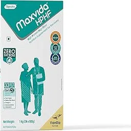 Maxvida HPHF-High Protein High Fiber Nutritional Supplement for Recovery-BIB (1000g,Vanilla Flavour)-picture-30