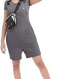 bedazzle Women's Short Sleeve Utility Romper Jumpsuit, Casual Wear-picture-62