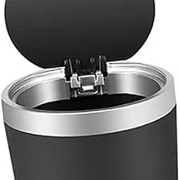 Bnf® Car Trash Can 800ml with Lid Automotive Garbage Bin for Vehicles Trucks Suvs Silver Parts & Accessories | Car & Truck Parts | Exterior | Exterior Door Handles image 1