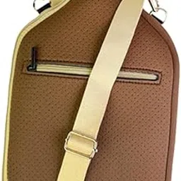 Merishopp Neoprene Paddle Cover Case with Shoulder Strap Storage Carrier Racket Sleeve Brown-picture-23