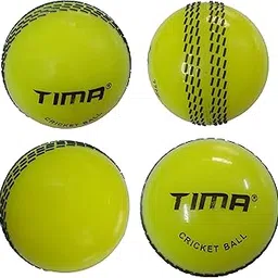 TIMA Sports Fun Poly Hard Synthetic Red Cricket Ball (Yellow Pack of 4)-image-45