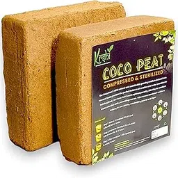 Krshi Garden - CocoPeat Block (1KG) for Home Garden | Hydroponics | Natural Coconut Husk for Plants (Expands Upto 25 liters or 3 KG) | Premium Coco Coir Blocks for Gardening-picture-32