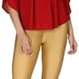 twinstar Ankle Length Shimmer Legging | Shimmer Mid-Waist Leggings | Ankle Length Lycra Blend Legging for Women | Gold-picture-22