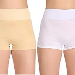 selfcare Womens Soft Cotton Sinker Tummy Control Boyshorts Panties with Premium Elastic Band Pack of 2-picture-44