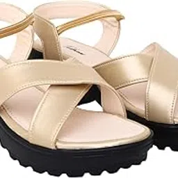 todhwear Womens Platform Sandals | Chunky Mid Heel Slip-On Sandals | Open Toe Comfortable Dress Shoes for Casual |-picture-14