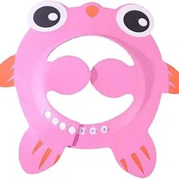 Adjustable Baby Shower Cap Ear Cover Bath Hat Wash Hair E-image-0