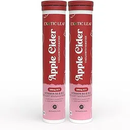 Effervescent Apple Cider Vinegar Tablets | Boost Metabolism, Aid Digestion, Vegan, Gluten-Free, Weight Management Support | 20 Tablets per Pack, Pack of 2-image-40