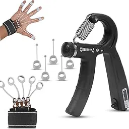 Top Combo Pack Adjustable Hand Gripper & Advanced Finger‑Wrist Exerciser, This Combo (Counter Hand Gripper + Finger Wrist Exerciser) Perfect for Athletes, Climbers, Musicians, And Rehab Patients Aiming to Enhance Grip Power.-image-91