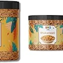 THE HERB PLANET Aloo Sev 250g + Bhakarwadi 250g – Crunchy Snack Duo-image-3