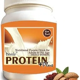 Develo Daily Health Protein Powder (Whey & Soy, Plant & Milk Based) for Men & Women - 1kg Kesar Badam-picture-11