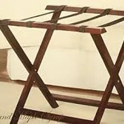 Wooden Luggage Rack with Shelf for Shoes, Accessories, Strong Bearing Sturdy Storage Free Space Wood Suitcase Rack Sheesham Wood Luggage Stand for Bedroom Hotel Guest Room with Solid Leg Quality A16-image-58