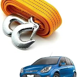 3 Ton Heavy Duty Tow Rope Strap with Steel Hooks (4 Meter, Yellow) – Super Strong Towing Belt for Ford Figo T-1 – Durable Recovery Strap for Emergency Vehicle Pulling-picture-39