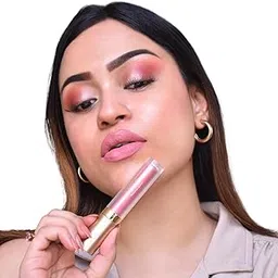 DeBelle Majestique Matte Liquid Lipstick Luscious Louise (Suede Pink) | Enriched with Hyaluronic Acid and Shea Butter | Smudge Proof | 7 hours long stay | 3.5ml image 1