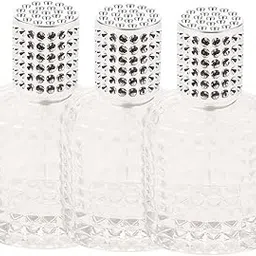 HEAVENGLOW 3x Pineapple Portable Glass Container Perfume Bottles With Spray Silver 50ml-picture-13