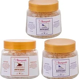 ILLUMYNATE Combo Lavender & Sandalwood Bath Salt 250g for Body Muscle Pain Relieffor Men & Women (Pack of 3)-image-4