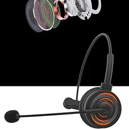 SAI INDER KALA Lifestyle USB Wired Headphone with Mic for School Office Call Center Business Black-image-41