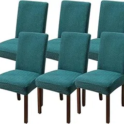 Styleys Elastic Chair Cover Stretch Removable Washable Short Dining Chair Cover Protector Seat Slipcover (Pack of 6, Teal, JCMC6)-picture-12
