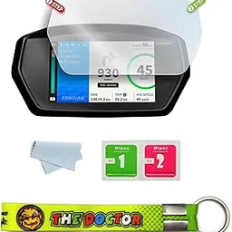 ERODIAN Meter Display Screen Protector, Meter Guard For TVS iQube 6 inch TFT Display Bikes | Scratch Resistant | Water Resistant | HD Clear Vision (1-Free Random 6 inch Keychain) image 1