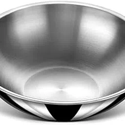 Triply Stainless Steel Cookware Tasla - 1.1 L, 18 cm | 2.5mm Thick Extra Deep Tri ply Tasla | Kadai for Cooking | Heavy Induction Base Kadai | Size: Small - Suitable for 2 Person-picture-34
