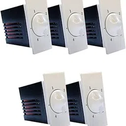 Hi-Plasst (Pack of 5) Switch Nixon 1M Switch Type Fan Regulator, 4-Step, Modular Step Type Electronic Regulators for Fan for Home & Offices (L*B = 5 * 2.4cm) Capacitor Based-picture-27